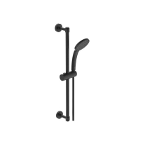 IDEALRAIN, NEGRU MAT, SET DE DUS CU BARA 60CM, PARA ROTUNDA, FI 10CM, 1 JET, FURTUN IDEALFLEX 175 CM, BD142XG